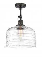 Innovations Lighting 201F-OB-G713-L-LED - Bell - 1 Light - 12 inch - Oil Rubbed Bronze - Adjustable Semi-Flush Mount