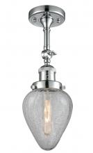 Innovations Lighting 201F-PC-G165-LED - Geneseo - 1 Light - 7 inch - Polished Chrome - Adjustable Semi-Flush Mount