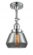Innovations Lighting 201F-PC-G173-LED - Fulton - 1 Light - 7 inch - Polished Chrome - Adjustable Semi-Flush Mount