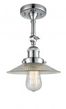 Innovations Lighting 201F-PC-G2-LED - Halophane - 1 Light - 9 inch - Polished Chrome - Adjustable Semi-Flush Mount