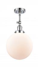 Innovations Lighting 201F-PC-G201-10-LED - Beacon - 1 Light - 10 inch - Polished Chrome - Adjustable Semi-Flush Mount