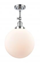 Innovations Lighting 201F-PC-G201-12-LED - Beacon - 1 Light - 12 inch - Polished Chrome - Adjustable Semi-Flush Mount