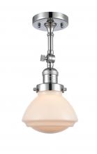 Innovations Lighting 201F-PC-G321-LED - Olean - 1 Light - 7 inch - Polished Chrome - Adjustable Semi-Flush Mount