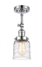 Innovations Lighting 201F-PC-G513-LED - Bell - 1 Light - 5 inch - Polished Chrome - Adjustable Semi-Flush Mount