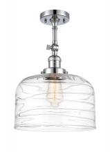 Innovations Lighting 201F-PC-G713-L-LED - Bell - 1 Light - 12 inch - Polished Chrome - Adjustable Semi-Flush Mount