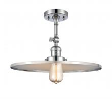 Innovations Lighting 201F-PC-MFR-PC-16-LED - Railroad - 1 Light - 16 inch - Polished Chrome - Adjustable Semi-Flush Mount