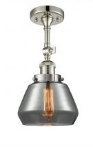 Innovations Lighting 201F-PN-G173-LED - Fulton - 1 Light - 7 inch - Polished Nickel - Adjustable Semi-Flush Mount