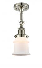 Innovations Lighting 201F-PN-G181S-LED - Canton - 1 Light - 5 inch - Polished Nickel - Adjustable Semi-Flush Mount