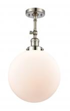 Innovations Lighting 201F-PN-G201-12-LED - Beacon - 1 Light - 12 inch - Polished Nickel - Adjustable Semi-Flush Mount