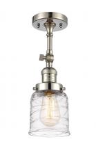 Innovations Lighting 201F-PN-G513-LED - Bell - 1 Light - 5 inch - Polished Nickel - Adjustable Semi-Flush Mount