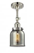 Innovations Lighting 201F-PN-G53-LED - Bell - 1 Light - 5 inch - Polished Nickel - Adjustable Semi-Flush Mount