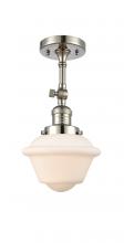 Innovations Lighting 201F-PN-G531-LED - Oxford - 1 Light - 7 inch - Polished Nickel - Adjustable Semi-Flush Mount