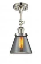Innovations Lighting 201F-PN-G63-LED - Cone - 1 Light - 6 inch - Polished Nickel - Adjustable Semi-Flush Mount