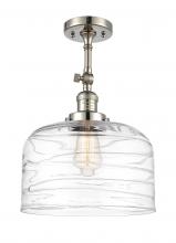 Innovations Lighting 201F-PN-G713-L-LED - Bell - 1 Light - 12 inch - Polished Nickel - Adjustable Semi-Flush Mount