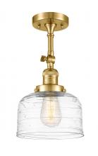 Innovations Lighting 201F-SG-G713-LED - Bell - 1 Light - 8 inch - Satin Gold - Adjustable Semi-Flush Mount