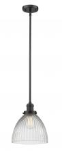Innovations Lighting 201S-OB-G222-LED - Seneca Falls - 1 Light - 10 inch - Oil Rubbed Bronze - Stem Hung - Mini Pendant