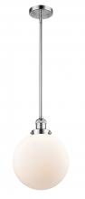 Innovations Lighting 201S-PC-G201-10-LED - Beacon - 1 Light - 10 inch - Polished Chrome - Stem Hung - Mini Pendant