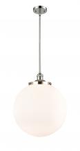 Innovations Lighting 201S-PN-G201-16-LED - Beacon - 1 Light - 16 inch - Polished Nickel - Stem Hung - Pendant
