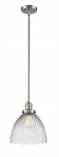 Innovations Lighting 201S-PN-G222-LED - Seneca Falls - 1 Light - 10 inch - Polished Nickel - Stem Hung - Mini Pendant