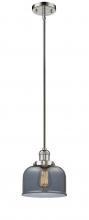 Innovations Lighting 201S-PN-G73-LED - Bell - 1 Light - 8 inch - Polished Nickel - Stem Hung - Mini Pendant