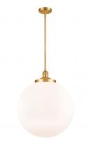 Innovations Lighting 201S-SG-G201-18-LED - Beacon - 1 Light - 18 inch - Satin Gold - Stem Hung - Pendant