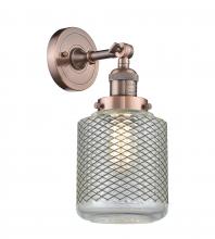 Innovations Lighting 203-AC-G262-LED - Stanton - 1 Light - 6 inch - Antique Copper - Adjustable Sconce