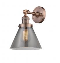 Innovations Lighting 203-AC-G43-LED - Cone - 1 Light - 8 inch - Antique Copper - Adjustable Sconce