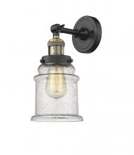 Innovations Lighting 203-BAB-G184-LED - Canton - 1 Light - 7 inch - Black Antique Brass - Adjustable Sconce