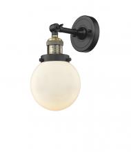 Innovations Lighting 203-BAB-G201-6-LED - Beacon - 1 Light - 6 inch - Black Antique Brass - Adjustable Sconce