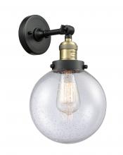 Innovations Lighting 203-BAB-G204-8-LED - Beacon - 1 Light - 8 inch - Black Antique Brass - Adjustable Sconce