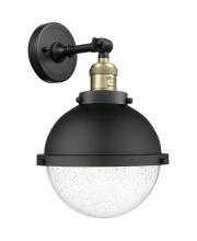 Innovations Lighting 203-BAB-HFS-84-BK-LED - Hampden - 1 Light - 9 inch - Black Antique Brass - Adjustable Sconce