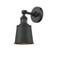 Innovations Lighting 203-BK-M9-BK-LED - Addison - 1 Light - 5 inch - Matte Black - Adjustable Sconce
