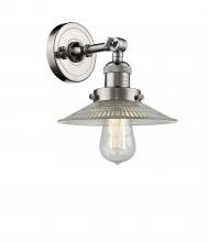 Innovations Lighting 203-PN-G2-LED - Halophane - 1 Light - 9 inch - Polished Nickel - Adjustable Sconce