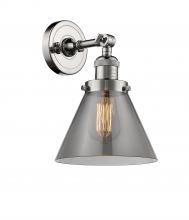Innovations Lighting 203-PN-G43-LED - Cone - 1 Light - 8 inch - Polished Nickel - Adjustable Sconce