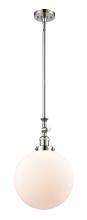 Innovations Lighting 206-PN-G201-12 - Beacon - 1 Light - 12 inch - Polished Nickel - Stem Hung - Adjustable Mini Pendant