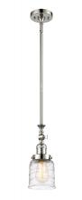 Innovations Lighting 206-PN-G513 - Bell - 1 Light - 5 inch - Polished Nickel - Stem Hung - Adjustable Mini Pendant