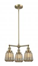 Innovations Lighting 207-AB-G146 - Chatham - 3 Light - 24 inch - Antique Brass - Stem Hung - Chandelier