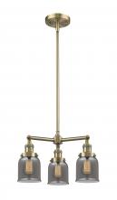 Innovations Lighting 207-AB-G53-LED - Bell - 3 Light - 19 inch - Antique Brass - Stem Hung - Chandelier