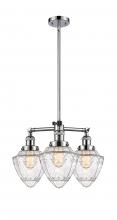 Innovations Lighting 207-PC-G664-7-LED - Bullet - 3 Light - 20 inch - Polished Chrome - Stem Hung - Chandelier