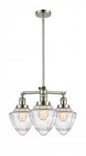 Innovations Lighting 207-PN-G664-7-LED - Bullet - 3 Light - 20 inch - Polished Nickel - Stem Hung - Chandelier