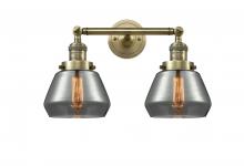 Innovations Lighting 208-AB-G173-LED - Fulton - 2 Light - 17 inch - Antique Brass - Adjustable Bath Vanity Light