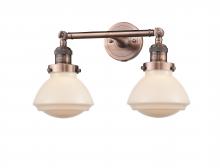 Innovations Lighting 208-AC-G321-LED - Olean - 2 Light - 17 inch - Antique Copper - Adjustable Bath Vanity Light