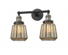 Innovations Lighting 208-BAB-G146-LED - Chatham - 2 Light - 16 inch - Black Antique Brass - Adjustable Bath Vanity Light