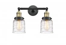 Innovations Lighting 208-BAB-G513-LED - Bell - 2 Light - 16 inch - Black Antique Brass - Adjustable Bath Vanity Light
