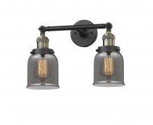Innovations Lighting 208-BAB-G53-LED - Bell - 2 Light - 16 inch - Black Antique Brass - Adjustable Bath Vanity Light
