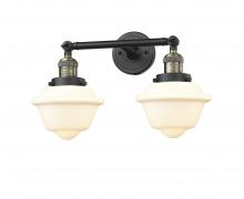 Innovations Lighting 208-BAB-G531-LED - Oxford - 2 Light - 17 inch - Black Antique Brass - Adjustable Bath Vanity Light