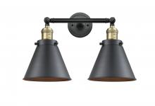 Innovations Lighting 208-BAB-M13-BK-LED - Appalachian - 2 Light - 18 inch - Black Antique Brass - Adjustable Bath Vanity Light