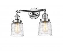 Innovations Lighting 208-PC-G513-LED - Bell - 2 Light - 16 inch - Polished Chrome - Adjustable Bath Vanity Light
