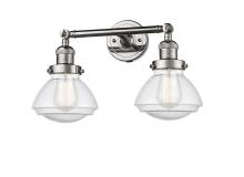 Innovations Lighting 208-PN-G324-LED - Olean - 2 Light - 17 inch - Polished Nickel - Adjustable Bath Vanity Light