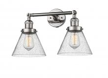 Innovations Lighting 208-PN-G44-LED - Cone - 2 Light - 18 inch - Polished Nickel - Adjustable Bath Vanity Light